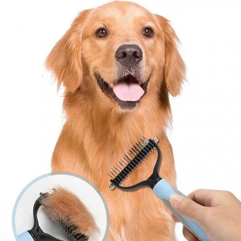 New Professional Pet Cat Hair Removal Comb Brush Dog Grooming Shedding Tools Puppy Hair Shedding Trimmer Pet Fur Trimming Combs M251208 - view 4