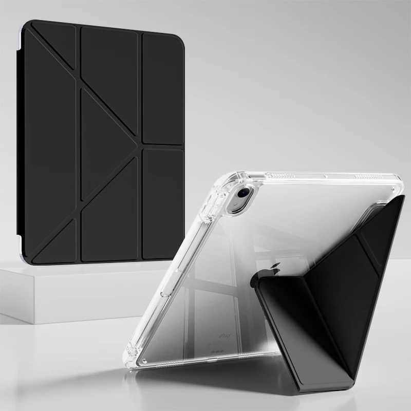 For iPad Air6 Ai/5 Pro 11 109 11-inch case with pencil holder Clear case M2 A2898 A2588 A2316 A2324 A2325 A2072 A2228 A2377 C251208