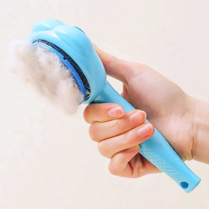 Dog Brush Self Cleaning Cat Brush Automatic Dogs Comb One Button Dog Grooming Massage Cat Brushes Pet Products M251208 - view 5