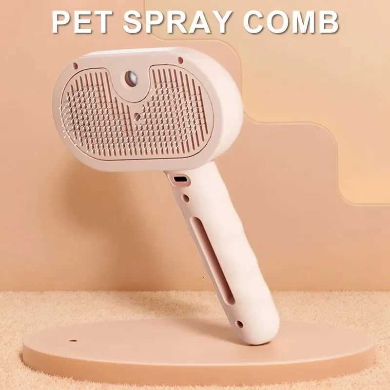 3 in 1 Cat Steam Brush with Release Button Cat Grooming Brush Rechargeable Cat Hair Brush Pet Brush for Cats Dogs Small Animals M251208 - view 5