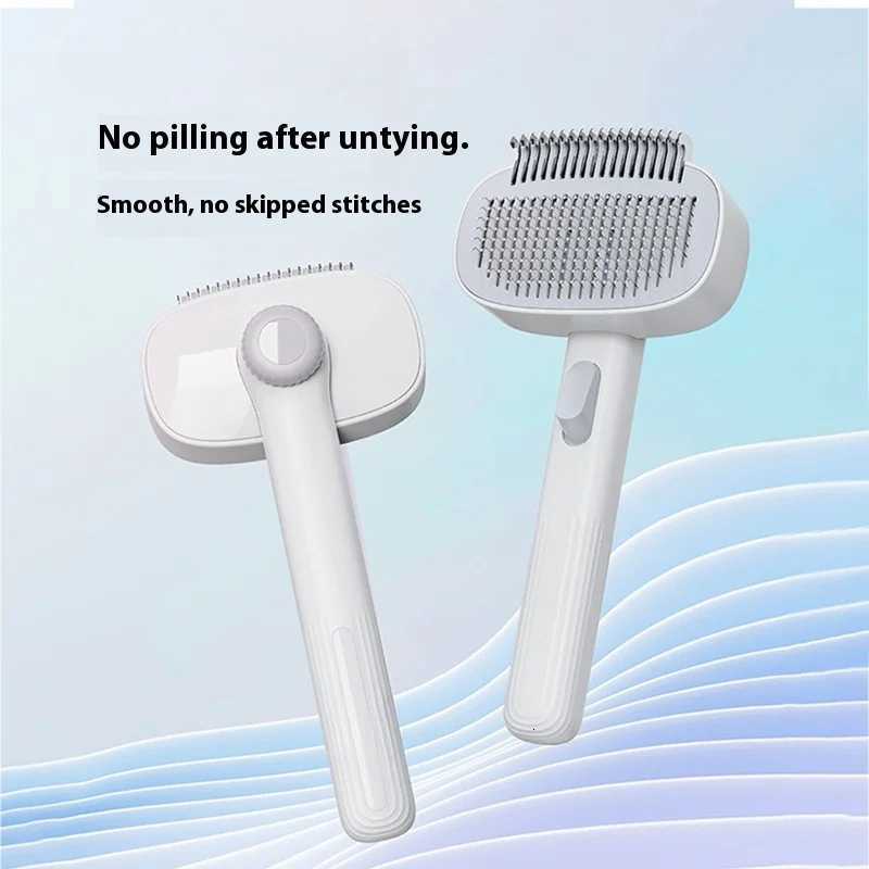 Pet Grooming Brush for Cats Dogs - Detangling Comb Deshedding Tool for Shedding Control and Coat Smoothing M251208 - view 3
