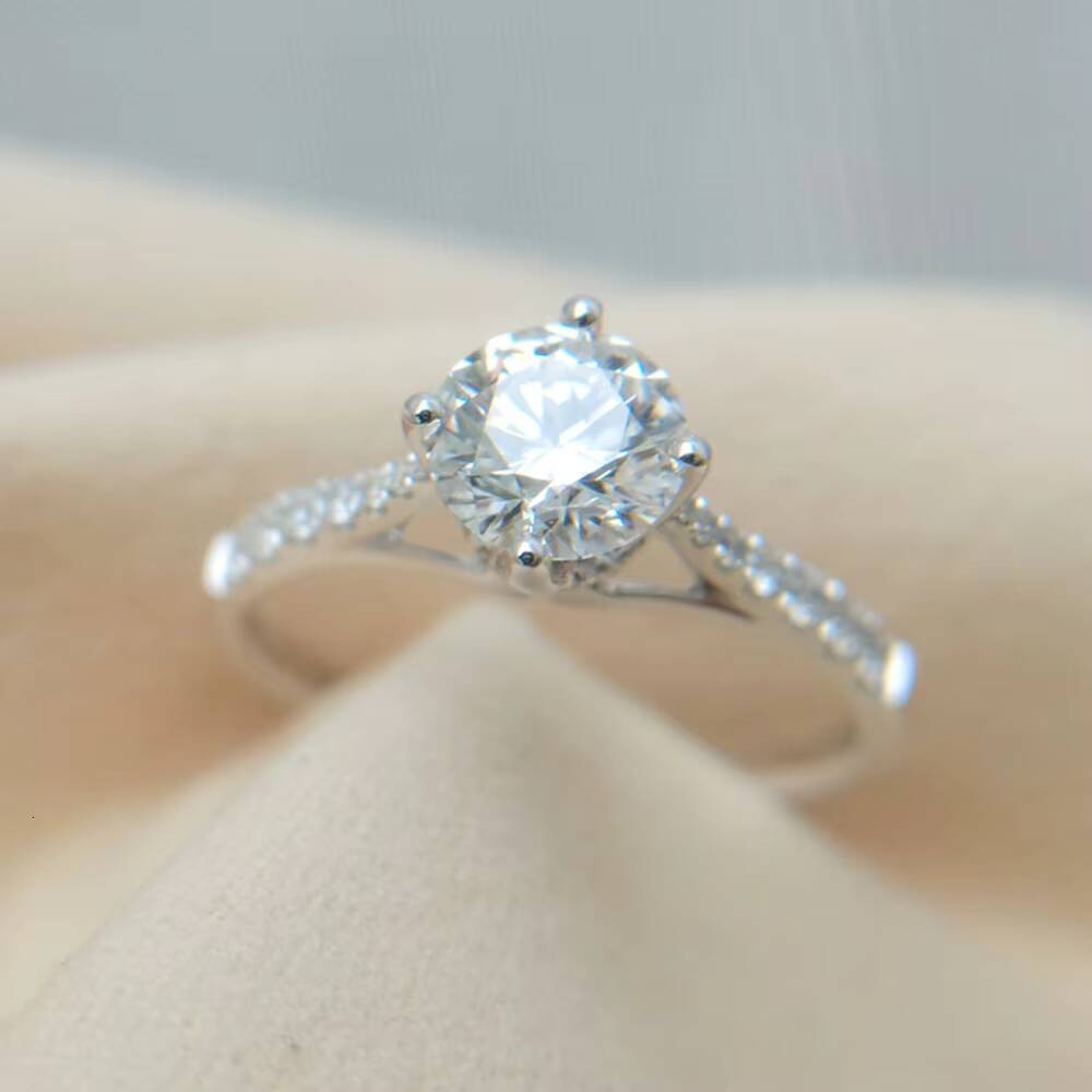 1Ct Round 3Ex Cut White IGI Certified Jewelry Lab Grown Diamond Ring 18K Gold