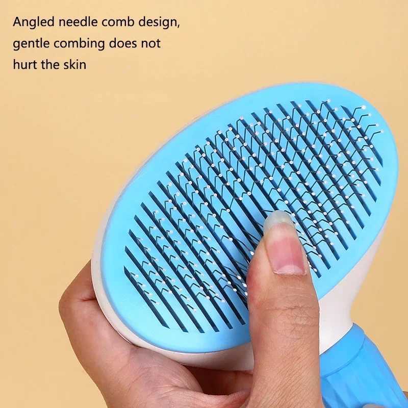Dog Brush Cat Comb Animal Grooming Tools Dogs Accessories Cat Supplies Stainless Steel Beauty Massage Comb M251208 - view 4