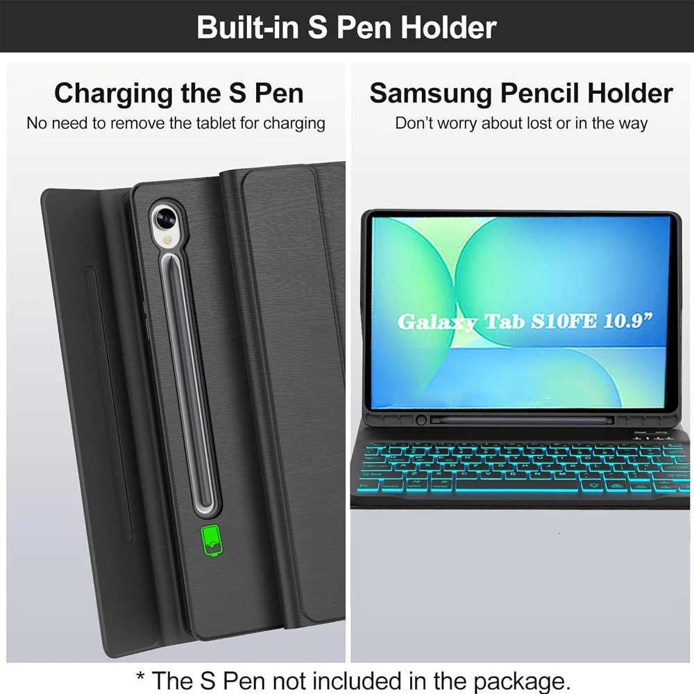 Case for Galaxy Tab S10 FE 109 lnchKeyboard Cover for Galaxy Tab S10 FE 109 lnch 2025 SM-X520/X526/X526B C251208
