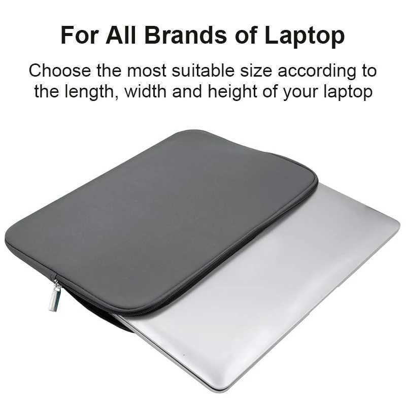 Portable Laptop Sleeve Bag Soft Cover 11 12 13 14 15 156 inch for Macbook Huawei Xiaomi Hp Dell Lenovo Notebook AccessoriesT251208