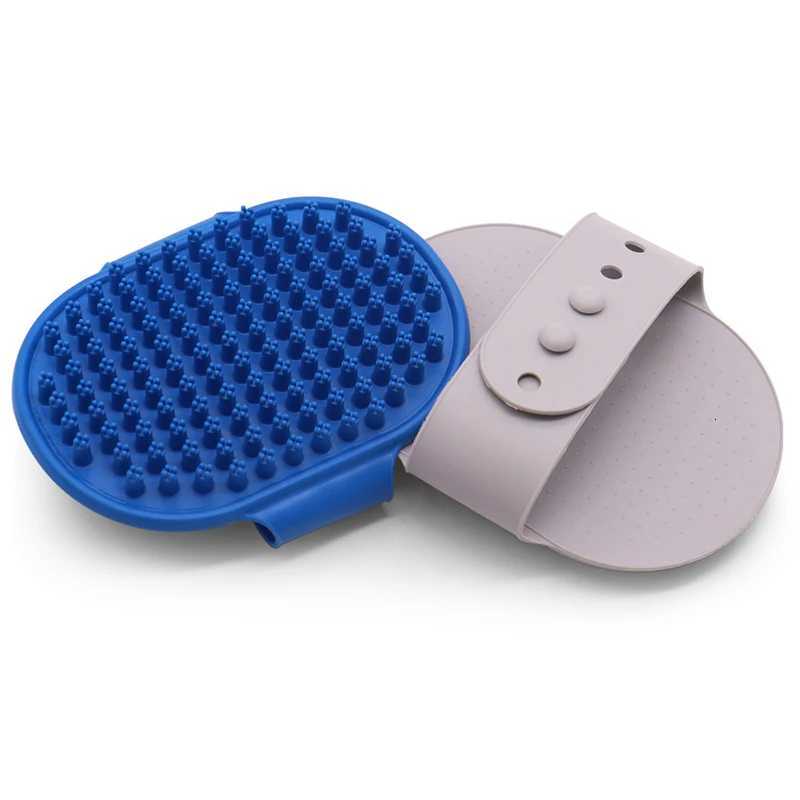 Cat Grooming Comb Dog Bath Brush Pet Grooming Shedding Soothing Massage Rubber Bristles Comb with Adjustable Ring Handle M251208 - view 3
