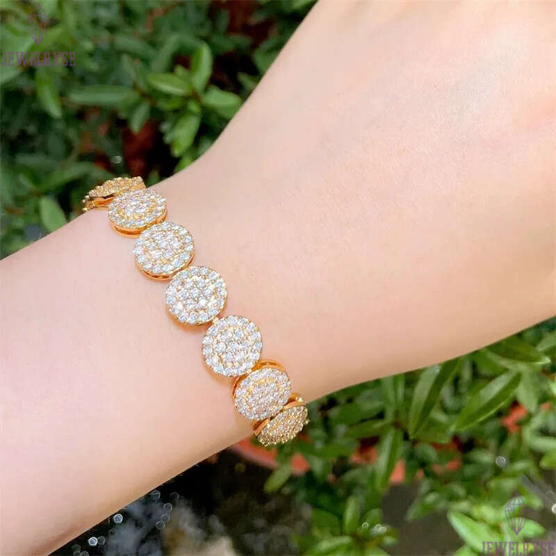 luxurious charm 18k gold bracelet designer for woman AAA cubic zirconia chian silver diamond wedding engagement bride bracelets fashion jewelry women 