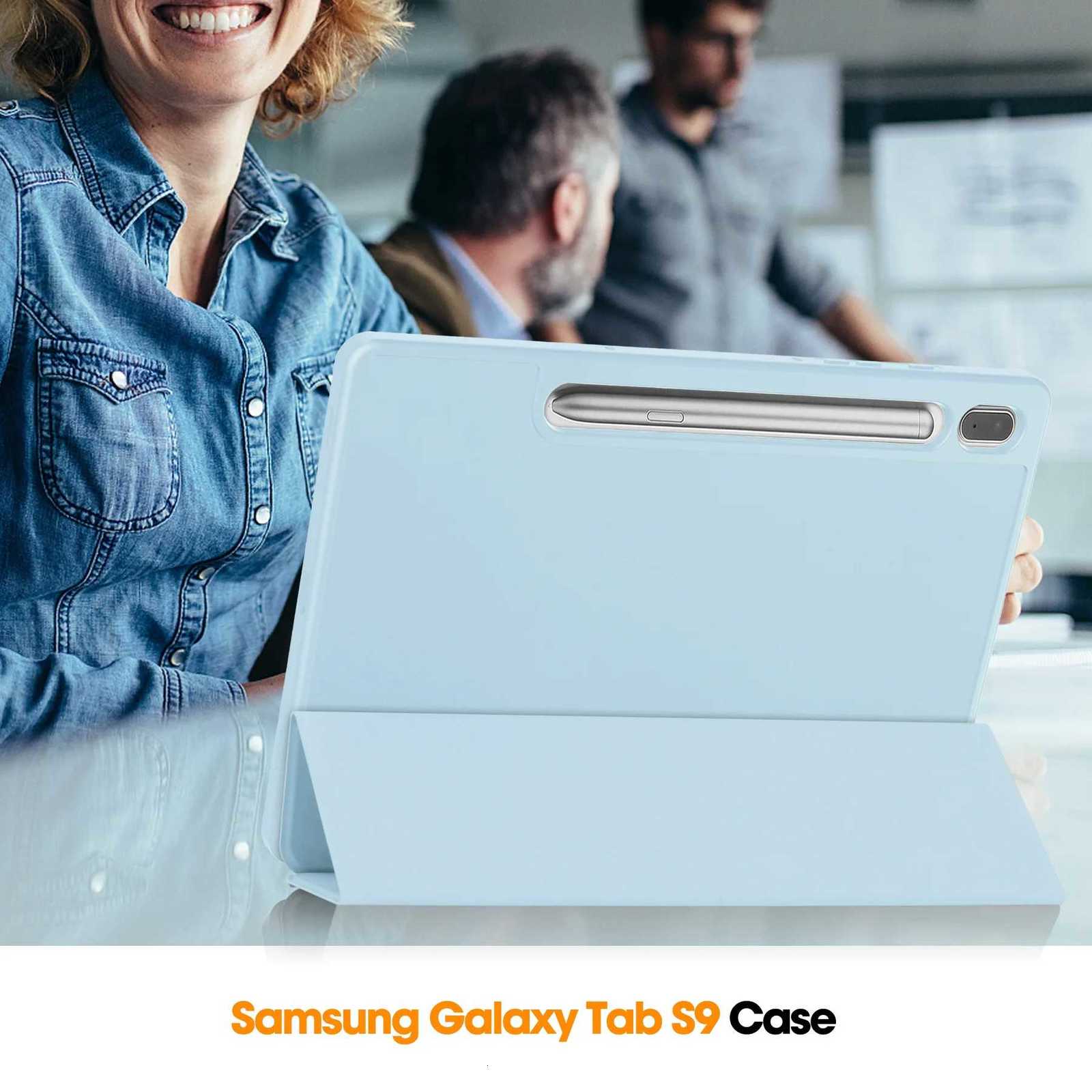 PU Smart Case for Galaxy Tab S11 tra 146 S8 S10 S9 tra 146 X910 X916 X918 S10 Lite FE 11 with S Pen Holder Cover C251208