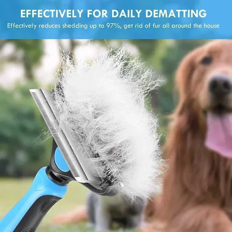 Pet Grooming Comb Cat Grooming Knot Opener Fine Toothed Hair Brush Dog Hair Removal Comb M251208 - view 6
