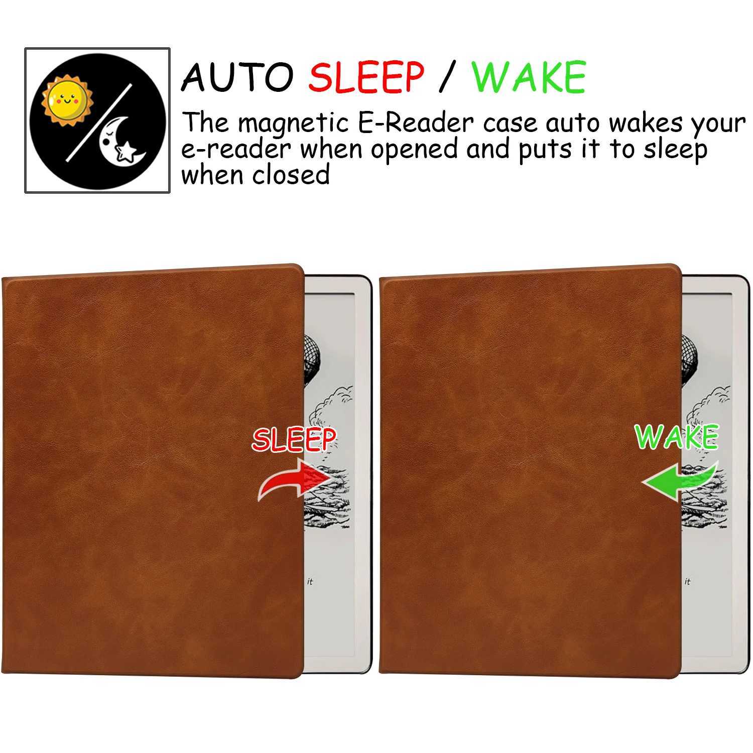 GAUGGER Magnetic Stand Case for Kindle Scribe - tra-Thin Cover Auto Sleep/Wake Pen Buckle for 102 Kindle Scribe 2022/2024 C251208