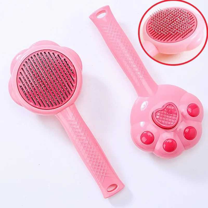 Dog Brush Self Cleaning Cat Brush Automatic Dogs Comb One Button Dog Grooming Massage Cat Brushes Pet Products M251208