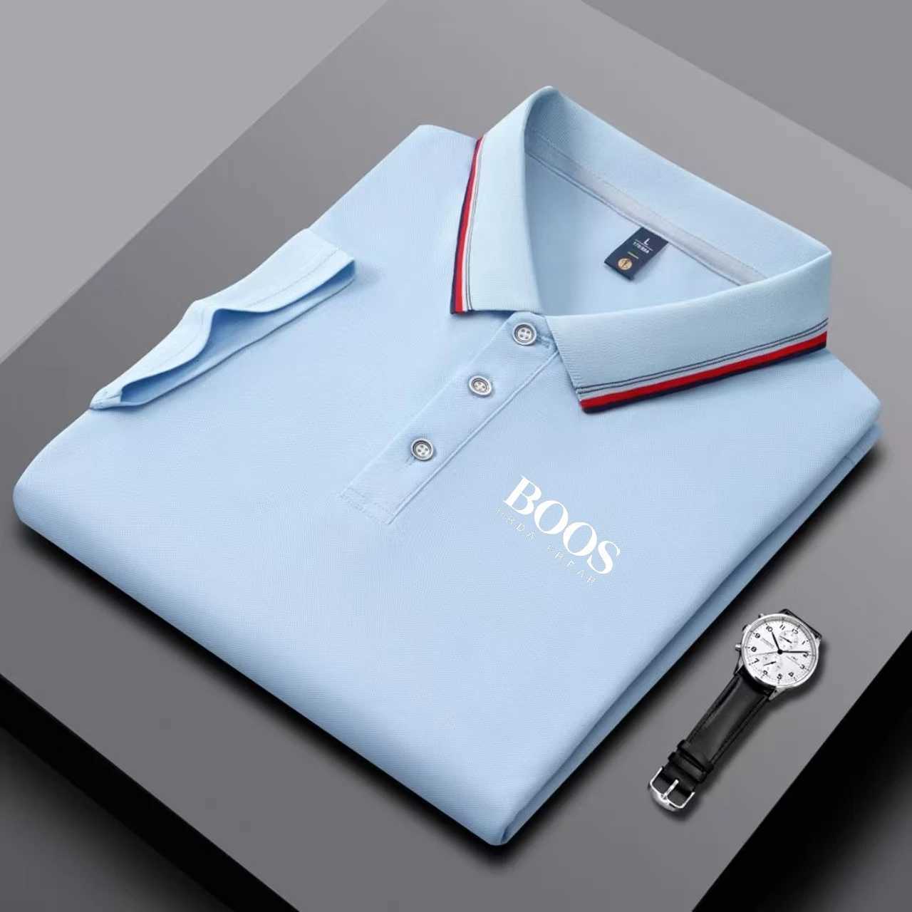 Embroidered New Mens Business Casual Short Sleeved Polo Shirt Fashionable Breathable Comfortable and Versatile Top W251208