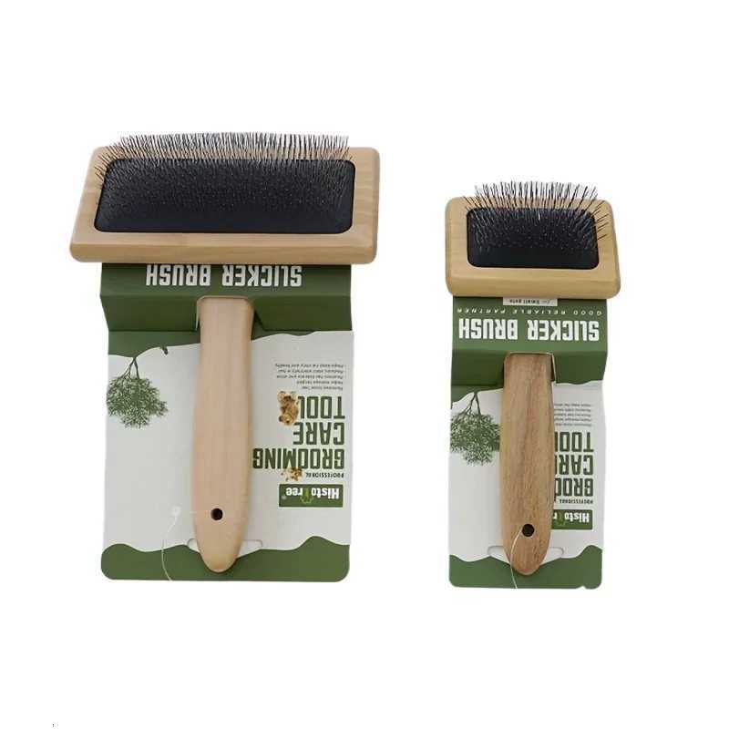 Dog Comb Wood Needle Comb Cat Comb Pet Comb Solid Wood Beauty Needle Comb Dog Cat Knot Off Float Comb Air Cushion Comb M251208 - view 4