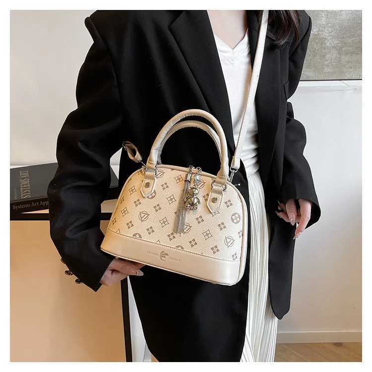 Luxury Printed Shell Bag 2025 - Vintage Inspired Shoder Purse - Wens Top Handle Crossbody Bag Chic Versatile Day Bag Y251208