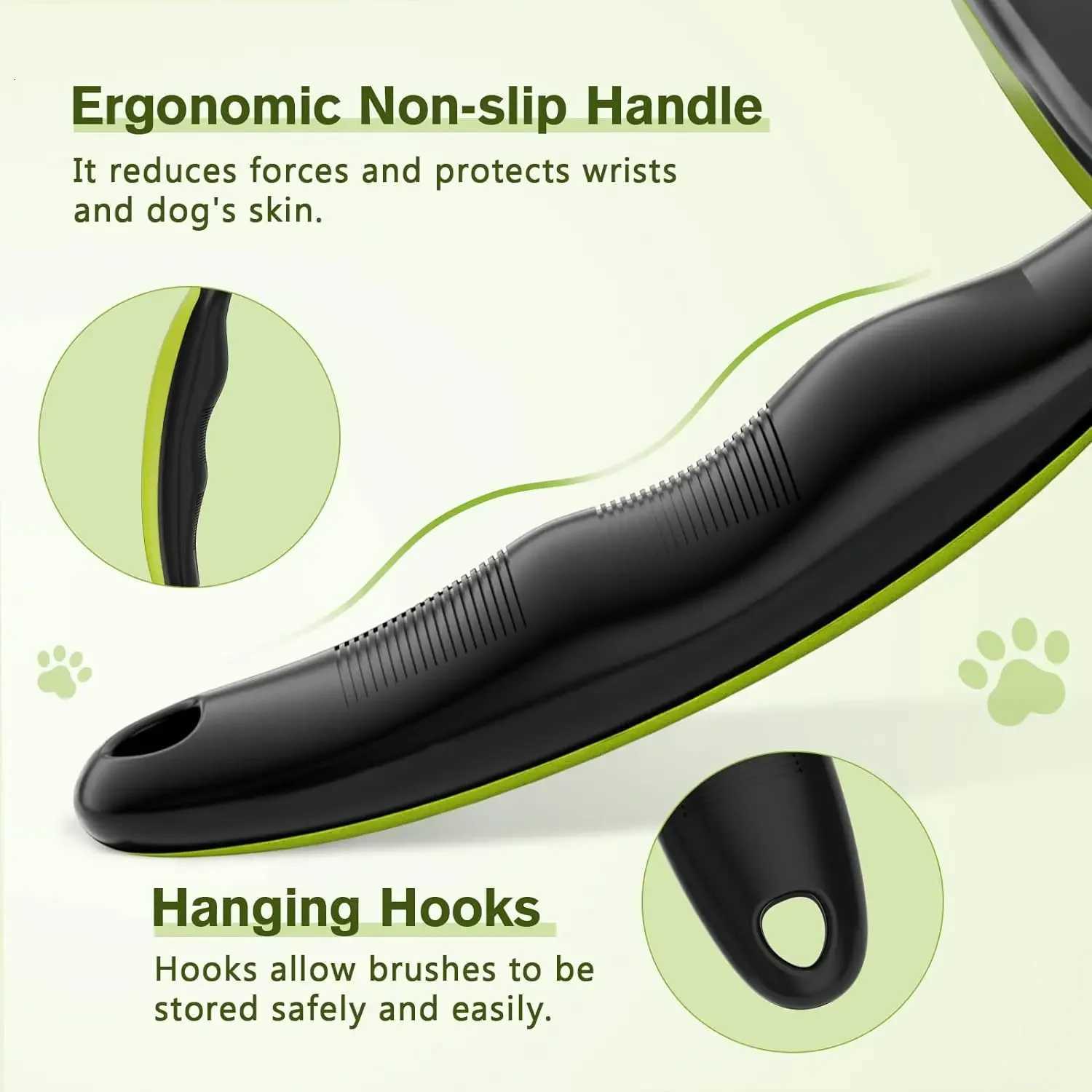 Pecute Self-Cleaning Slicker Brush for Dogs Cats Lightweight Brush for Shedding Massaging Grooming Brush Gently Removes M251208 - view 6