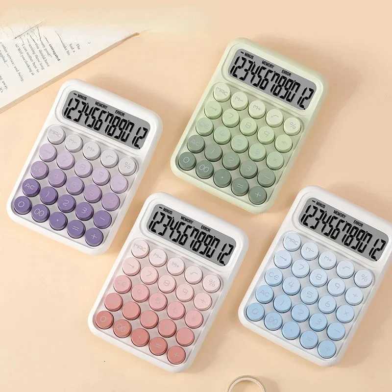 Gradation Candy Portable Calcators Large Display Mechanical Dot Keyboard Back To School Supplies Students/Finance Stationery H251208