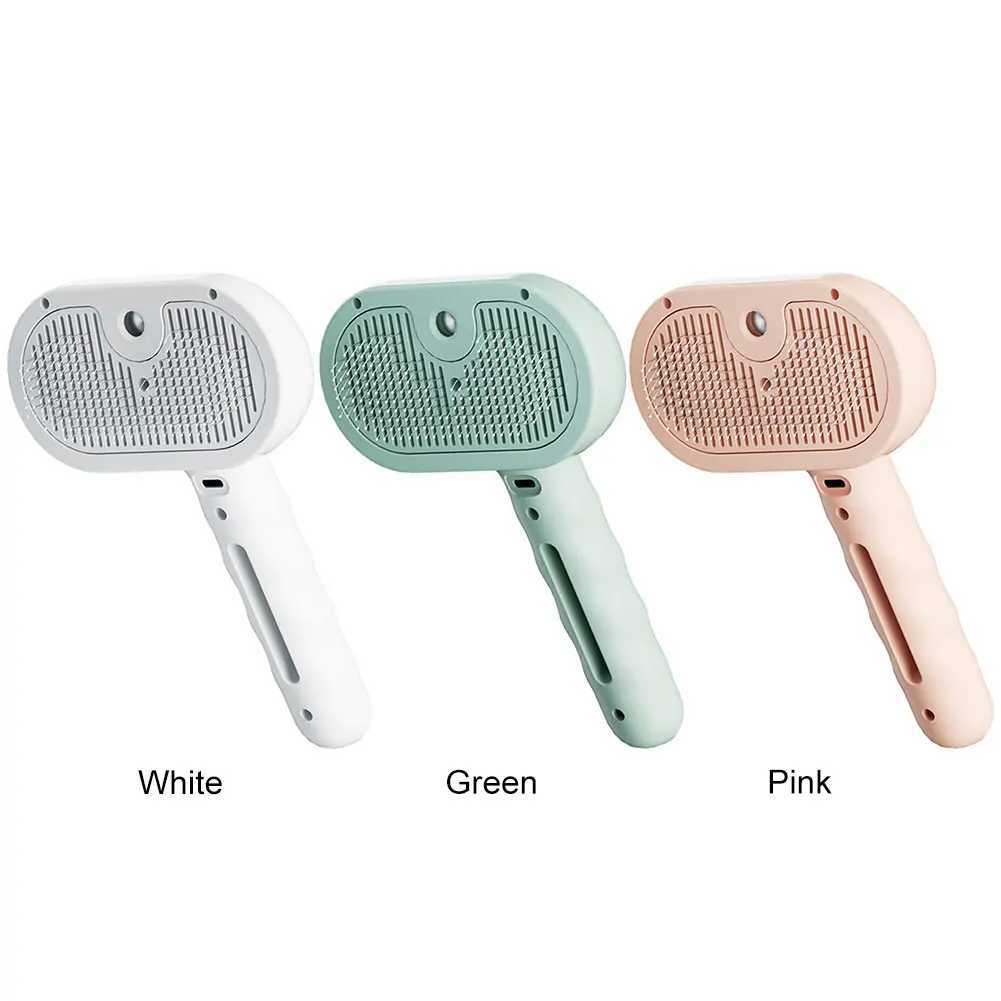 3 in 1 Cat Steam Brush with Release Button Cat Grooming Brush Rechargeable Pet Hair Cleaning Brush Comb for Shedding Grooming M251208 - view 3