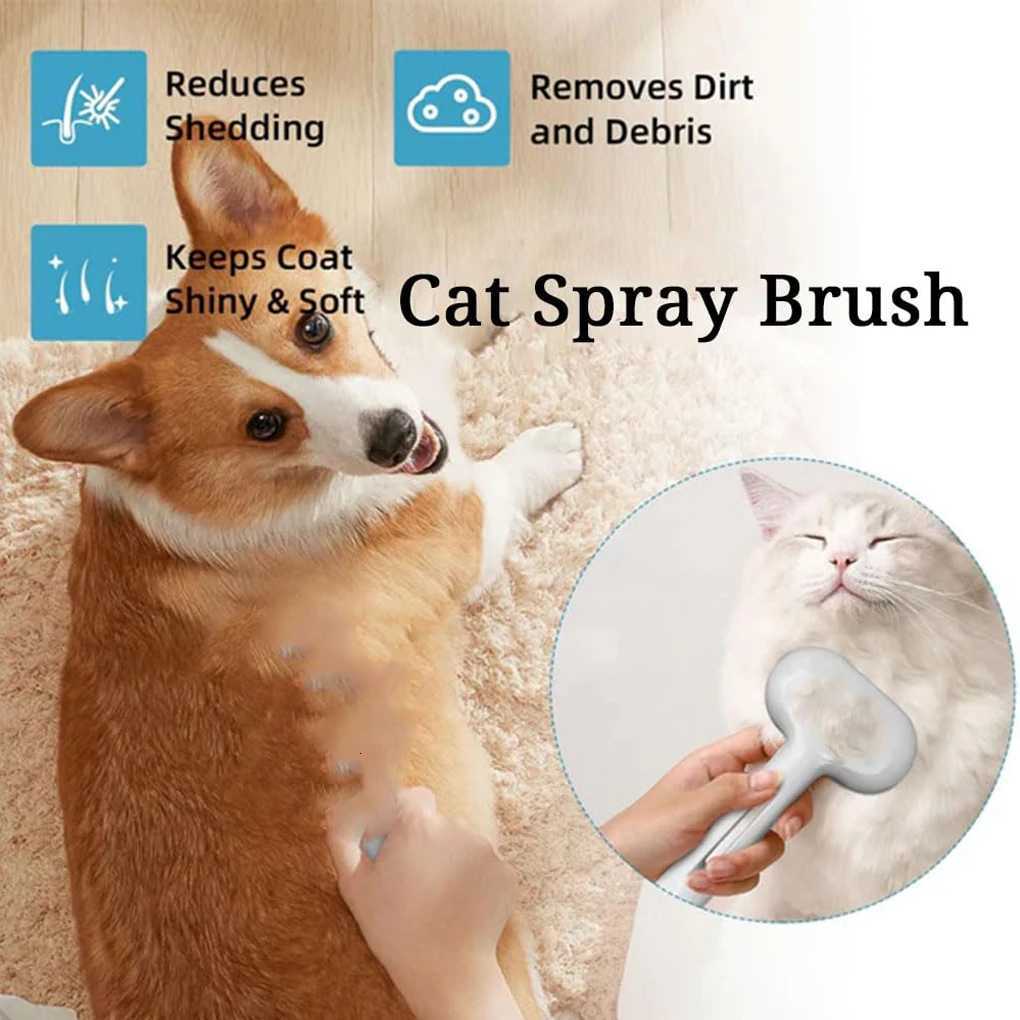 Pet Spray Grooming Comb Steamy Floating Hair Removal Cleaning Steam Brush Styling supplies For Dogs Cats Accessories M251208 - view 3
