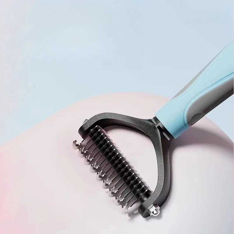 Pet Knot Comb Dog Hair Combiner Hair Removal Comb Double sided Available Dog Comb Pet Hair Knife Hair Removal Comb Cat Comb M251208 - view 5