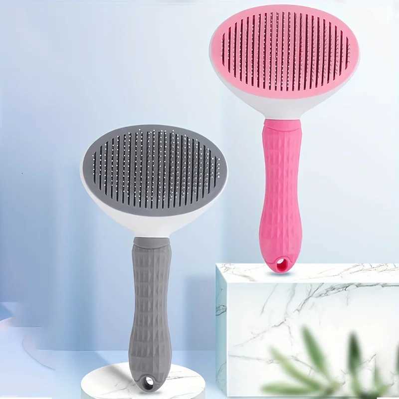 One-Click Pet Hair Removal Comb for Effortless Grooming of Dogs and Cats - Float Hair Removal Slicker Brush with Automatic Funct M251208 - view 4
