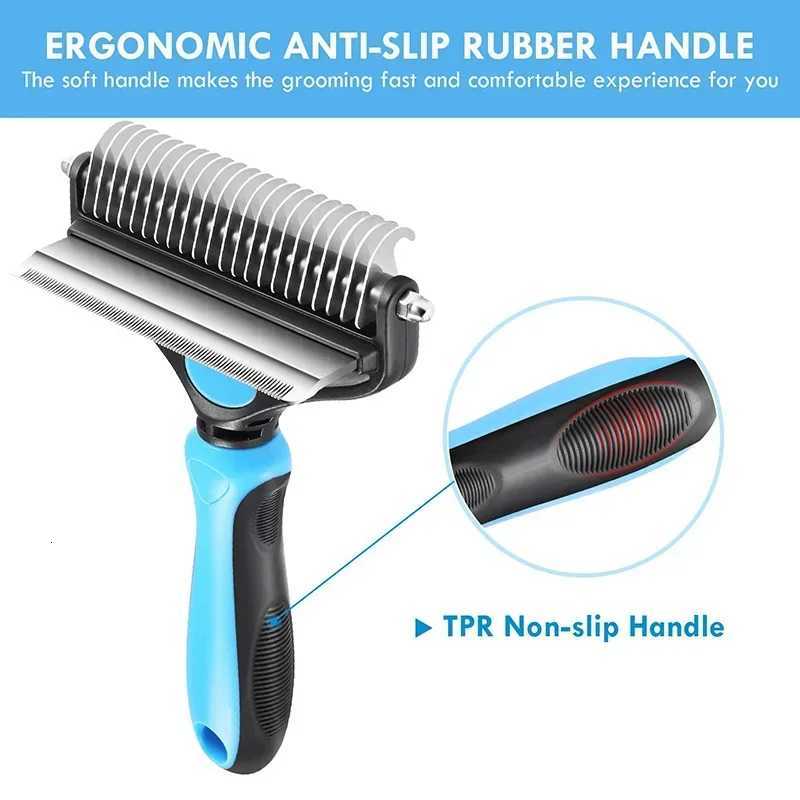 Pet Grooming Comb Cat Grooming Knot Opener Fine Toothed Hair Brush Dog Hair Removal Comb M251208 - view 3