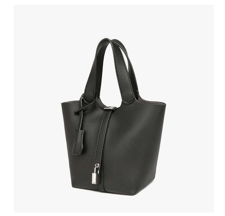 Bucket Niche Vegetable Basket Women's High-End Small Handbag Fashion Commuter Crossbody Textured Bag