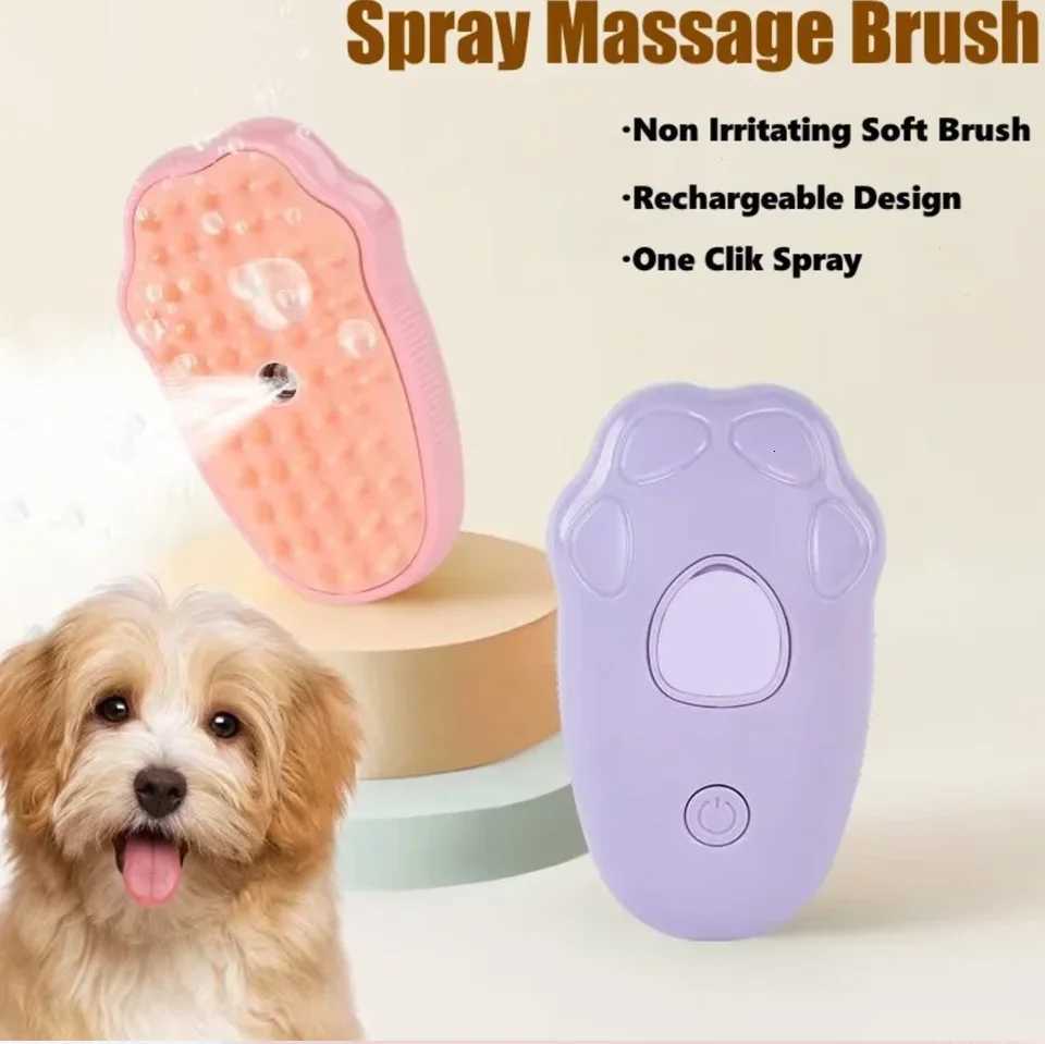 3 in 1 Cat Comb Brush Electric Spray Cat Steam Brush Spray Cat Hair Brushes for Massage Pet Float remover Cat Supplies M251208 - view 3