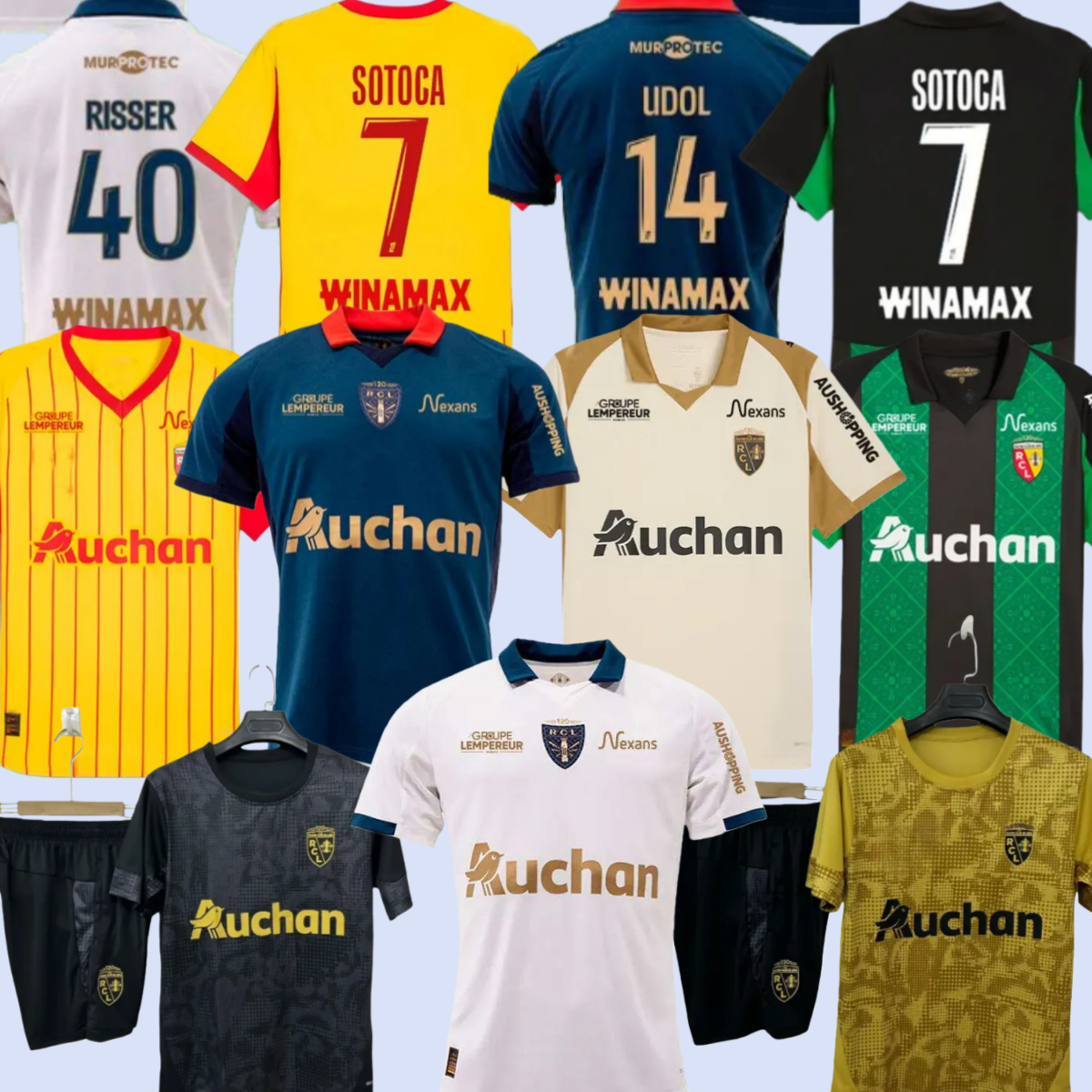 maillot 25 26 RC Lens Thauvin soccer jerseys 2025 2026 Home Away third barbe MEDINA THOMASSON PEREIRA DA COSTA SOTOCA SAID Men's Children's Football Shirt Kit