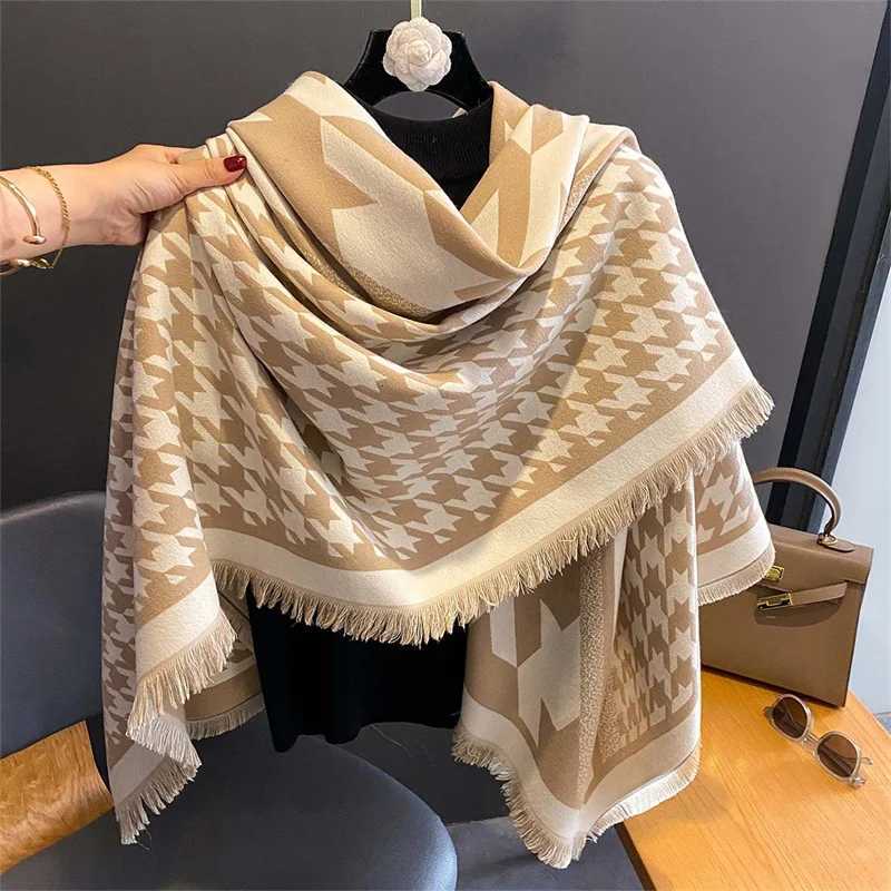 Luxury Luxury Winter Scarf Women Cashmere Warm Pashmina Brand Foulard Female Shawls Wraps Thick Soft Bufanda Poncho Scarves Stole 2024 Y251208