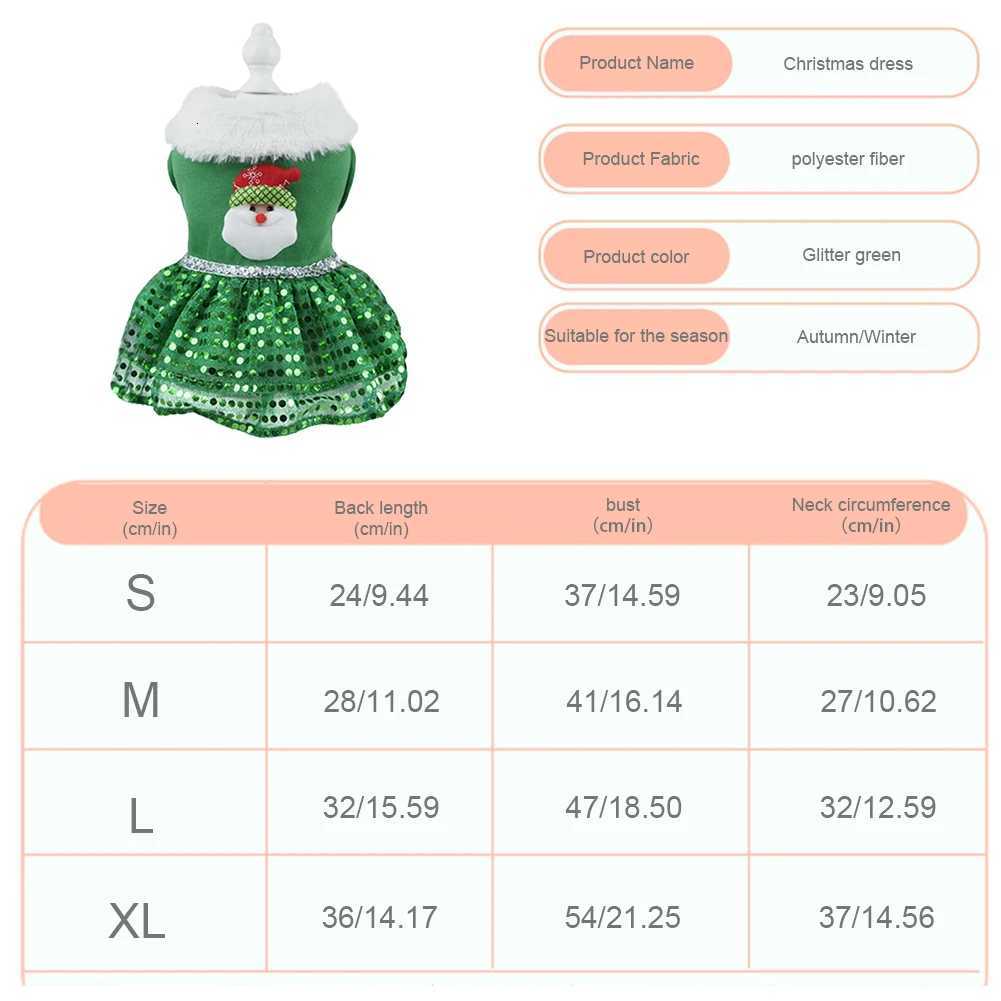 Pet Christmas Dress Christmas Bling Dog Dress Christmas Theme Dog Dress Outfit Christmas Dress Up Supplies M251208