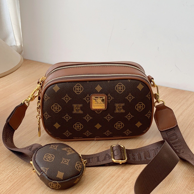 Senior Sense Womens Vintage Crossbody Bag Spring Handbag with Pendant Lightweight Single Shoulder Purse 1100368158