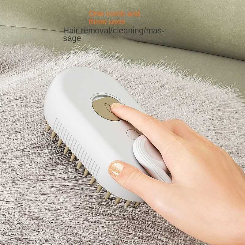 Cat Steam Brush Steamy Dog Brush 3 in 1 Electric Spray Cat Hair Brushes for Massage Pet Grooming Comb Hair Removal Combs M251208 - view 4