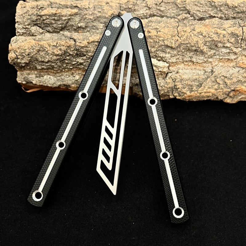 Foldable Butterfly folding Knife Trainer Pocket Practice Knife Training Tool for Portable Outdoor Games Folding Knife