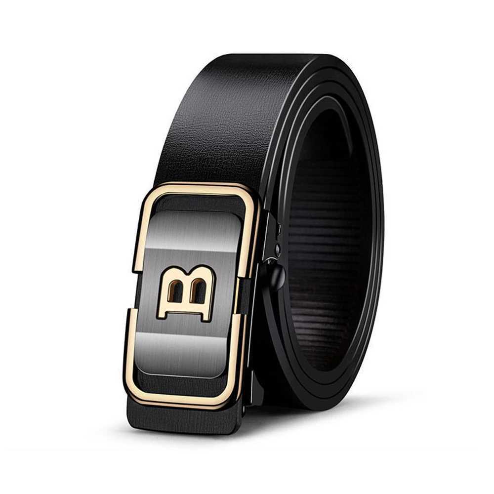 fashion belt Mens Toothless Automatic Buckle New with Letter Button Business Fashion High Quality Belt Festival Gift Selectiot