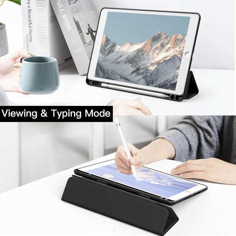 With Pencil Holder Case For iPad Pro 129 1st/2nd Generation 2015/2017 Model A1584/A1652/A1670/A1671/A1821 Cover Slim Stand Capa C251208