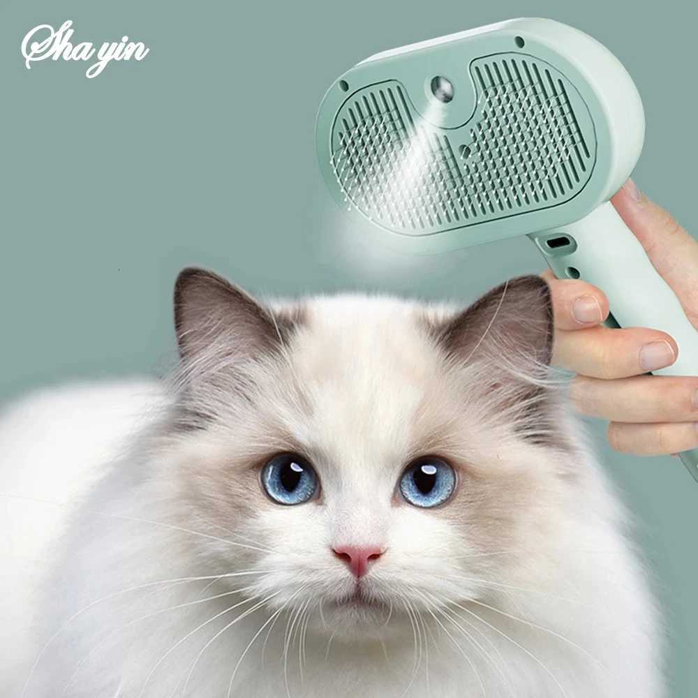 Pet Clean Steam Spray Dog Grooming Brush Unique Steam Brush For Dogs Luxury Grooming Brush Dog Steam Brush C M251208