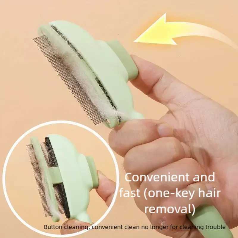 Dog Comb One Button Dogs Brush Self-cleaning Cat Brush Massage Combs for Dog Grooming Brushes for Pet Products M251208 - view 3