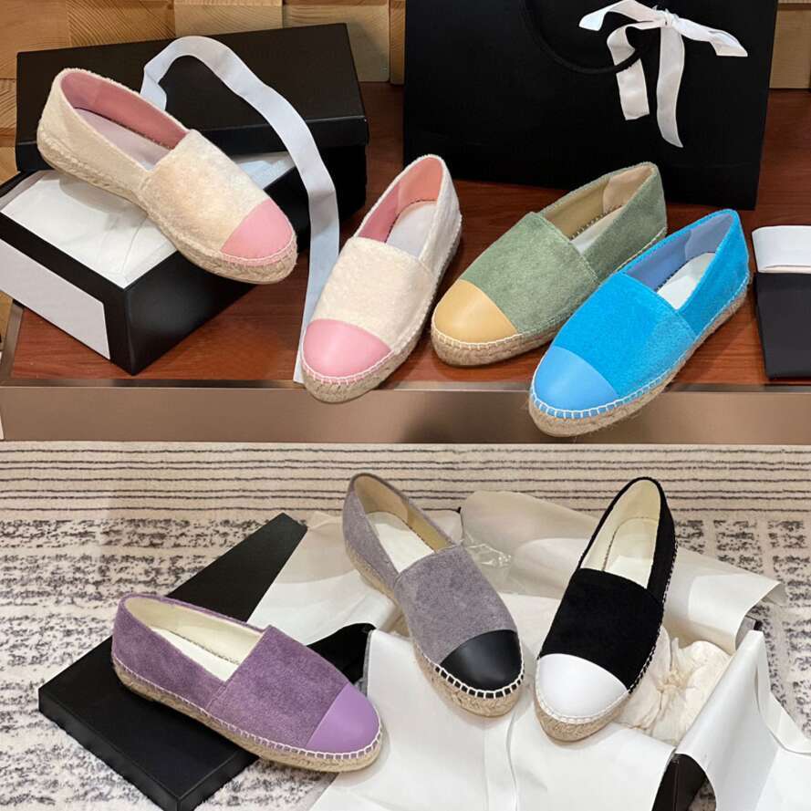 casual shoe Suede genuine leather fisherman Platforms Espadrilles classic flat loafers Hemp rope Slip-On dress luxury Designer shoe woman office Vacation shoes