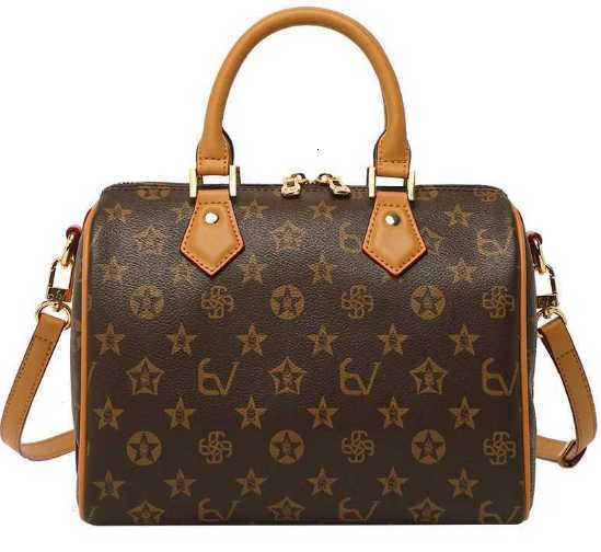 Vintage-Inspired Leather Tote Bag - Luxury Letter Crossbody Purse For Women With Commuter-Friendly DesignW251119