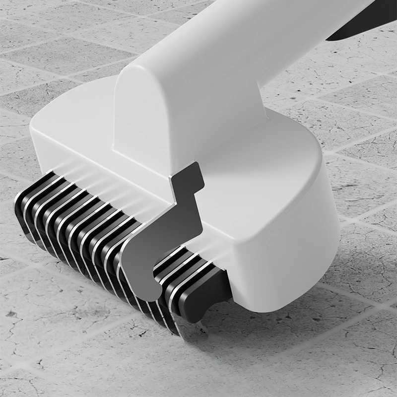 Pet Comb Cat Knot Comb Long Handle Dog Hair Removal Comb Long Hair Comb Cat Dog Comb Thinner One Click Hair Pushing Tool M251208 - view 5