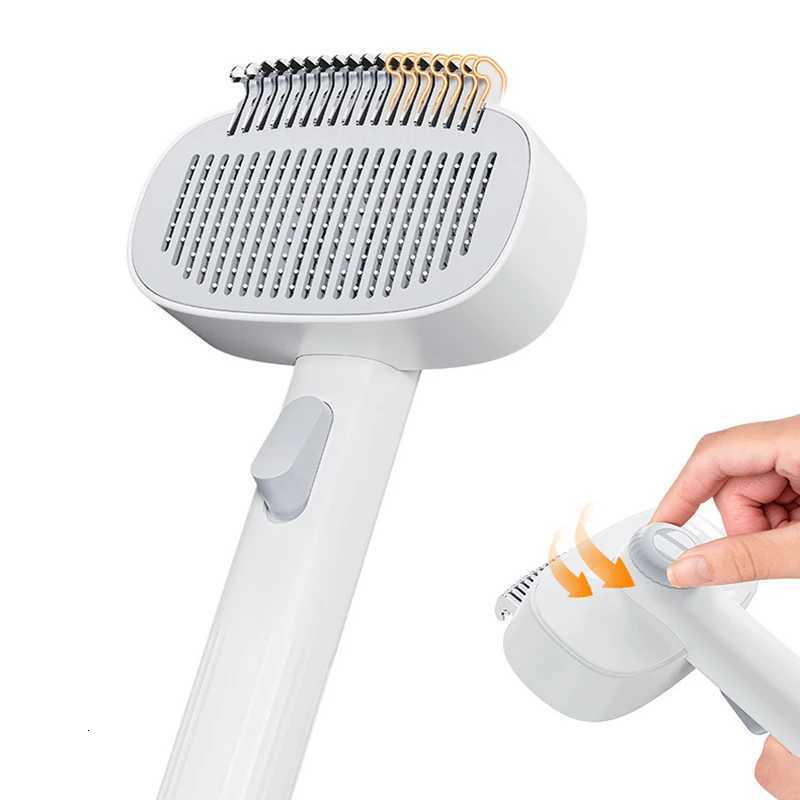 2-in-1 Brush - Anti-Tangle Deshedding Tool for Cats Dogs Gentle Massage Grooming for Long/Short Fur M251208 - view 4