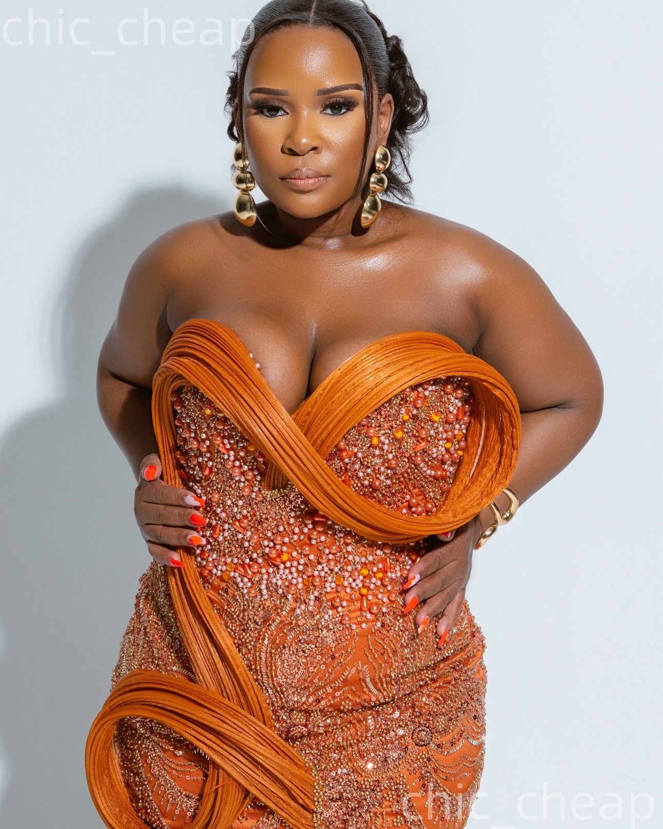 2026 Orange Sheath Cocktail Dress Sweetheart Pearls Sequined Stylish Short Mini Graduation Homecoming Dresses For Special Occasions Sweetheart Gowns Z