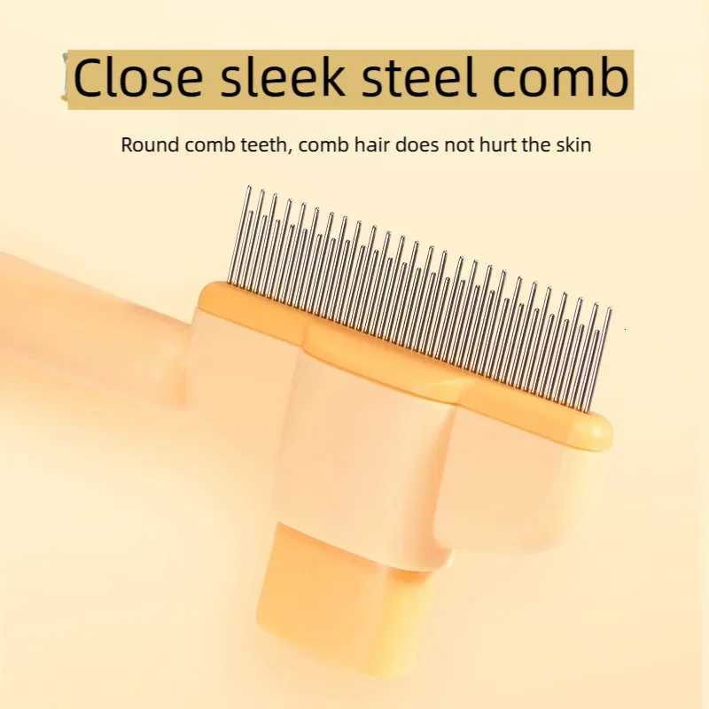Dog Comb One Button Dogs Brush Self-cleaning Cat Brush Massage Combs for Dog Grooming Brushes for Pet Products M251208 - view 4