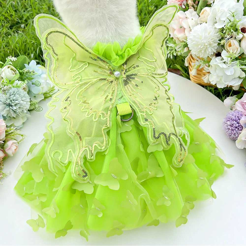 Summer Pet Princess Clothes Pet Dog Dress For Dogs Skirt Summer Dog Wedding York chihuahua poodle For Dogs Skirts Cat Dresses M251208