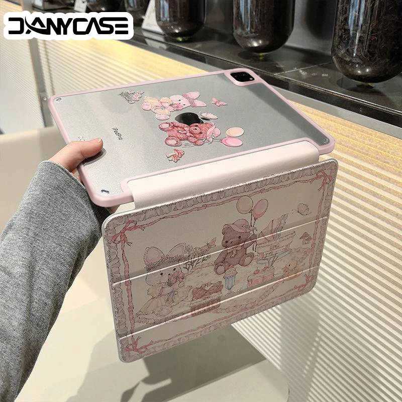 For 2025 iPad Air 11 Case iPad 10th Generation 11th A16 9th Cover Gen iPad Pro11 4 5 109in 129 M2 M3 M4 Pencil Holder Case C251208