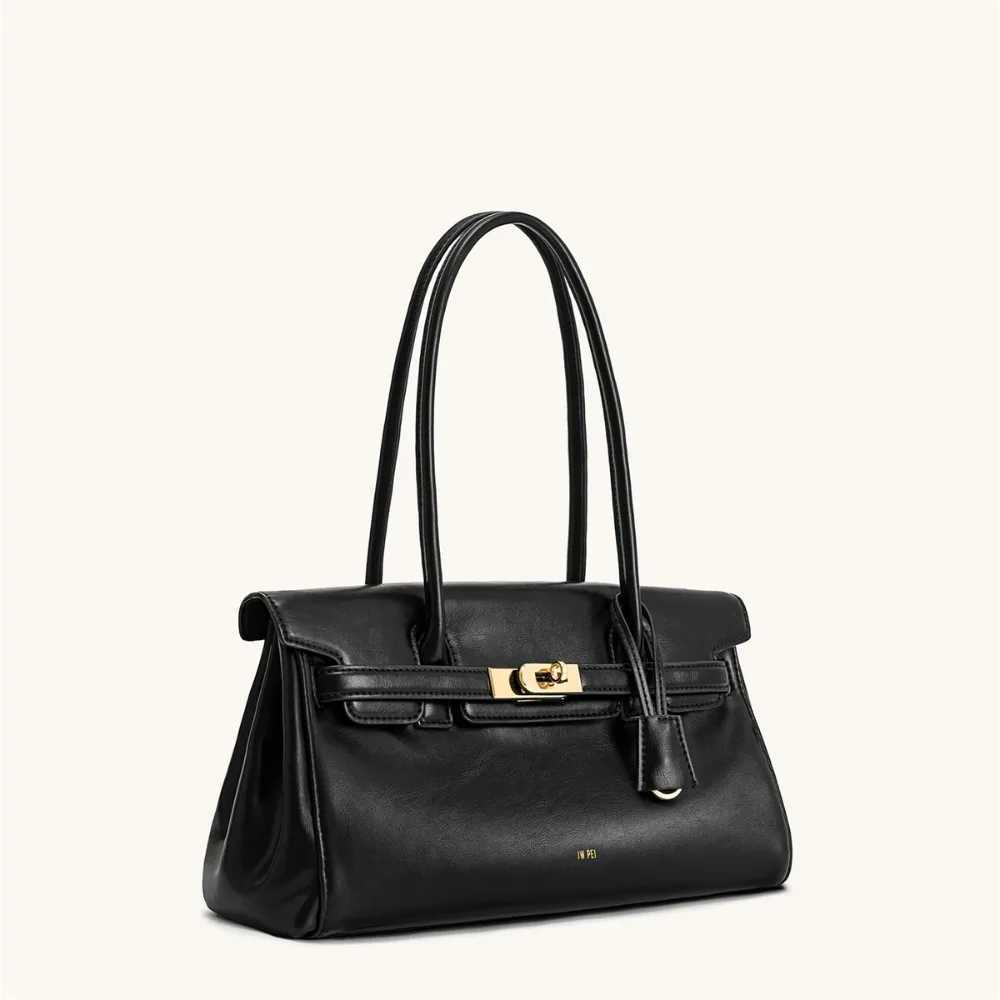 JW PEI Yara Handbag for Women Tote Bag Black Vegan Leather Designer Shoulder Bag for Work Daily Commuting Pures 2025 New C251208
