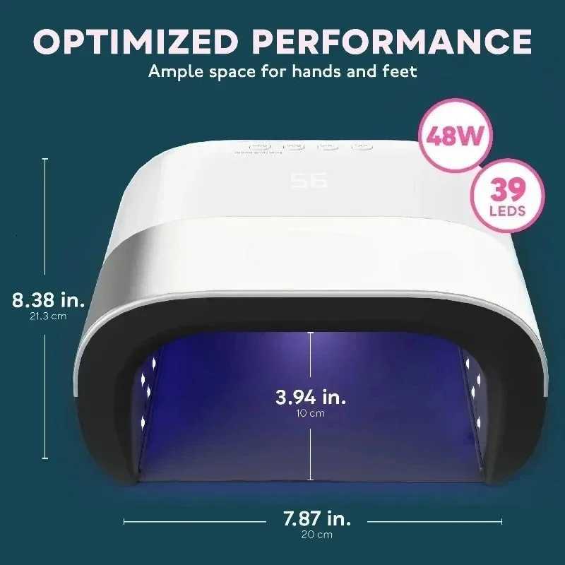 Essiccatore Per Unghie Smart 20 48W Lampada UV LED Per Unghie Con Memoria Timer…