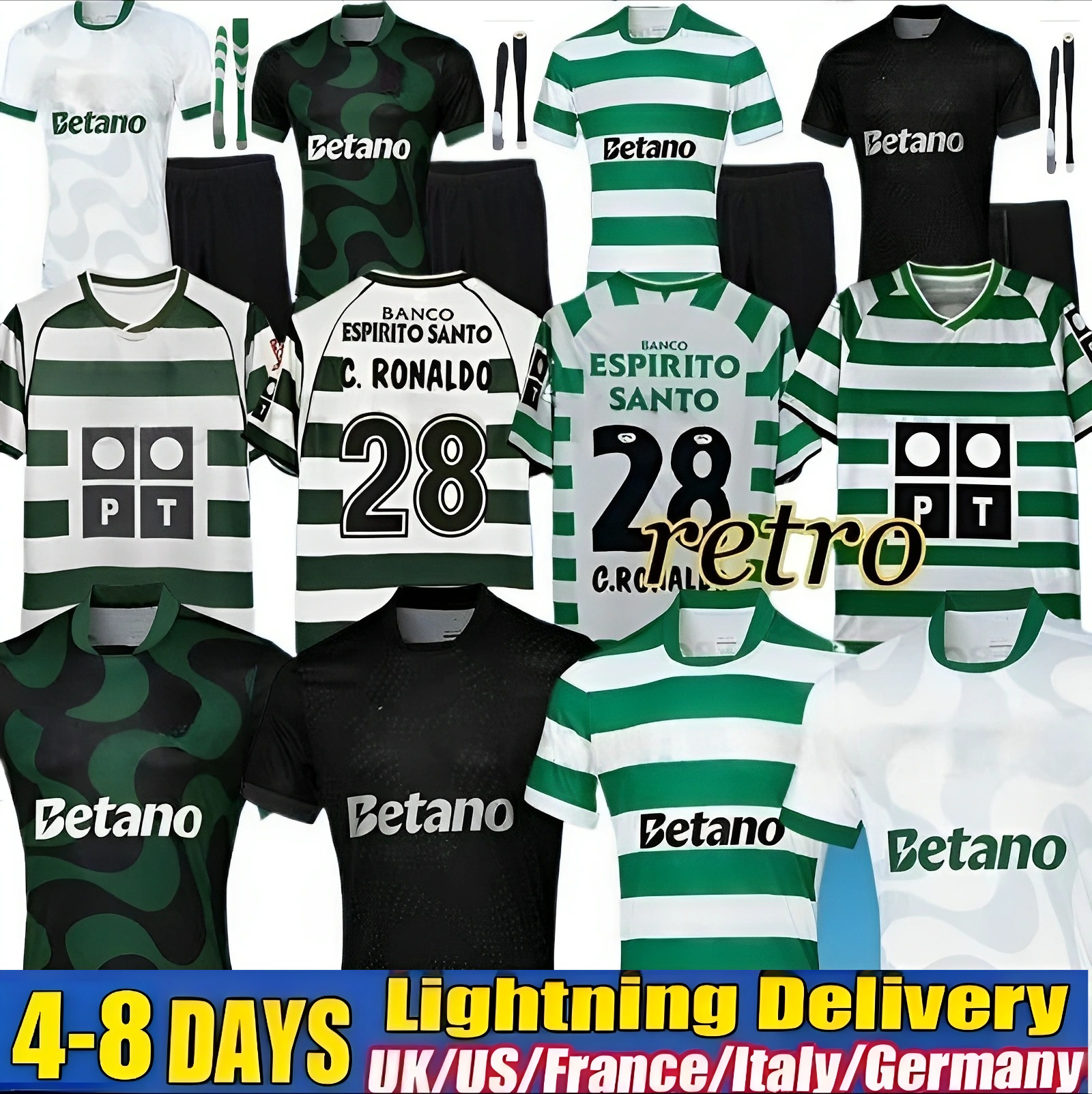 Lisbons Sporting CP 25 26 home soccer jerseys Pink October Lisboa CR7 HJULMAND GYOKERES COATES J.Palhinha PEDRO G. MORITA SARABIA football shirts Men Kids Kit sets