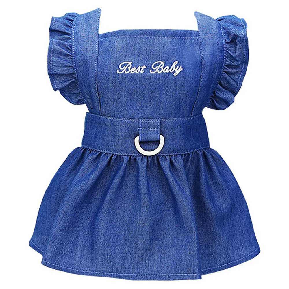 Dog Dress Puppy Luxury Skirt Dog Clothes Princess Dresses Wedding Evening Dress Tutu Skirt Denim Skirt for Small Dogs Clothing M251208
