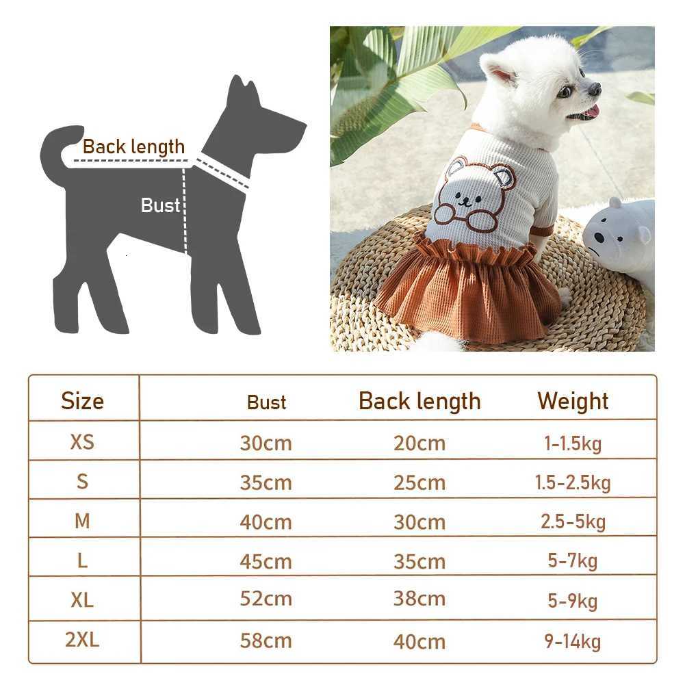 Spring Summer Dog Dress Pet Skirts Pet Lovers Clothes Comfortable Soft Puppuy Dogs Cats Vest Dress Pet Clothes Couple Costume M251208